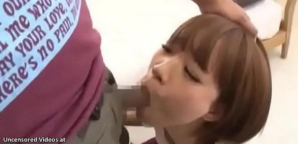  Japanese busty teen accepts to fuck random man